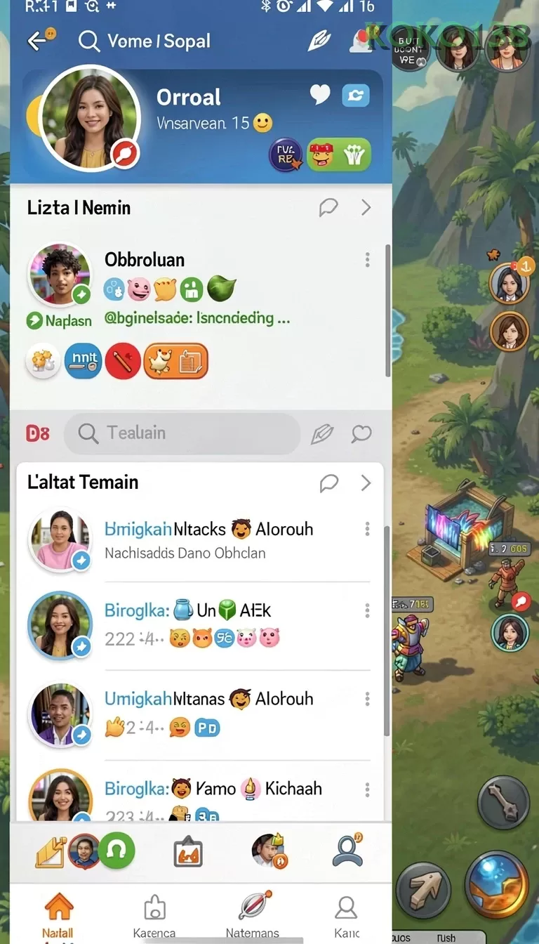 Cuplikan layar IOSBET — aktivitas