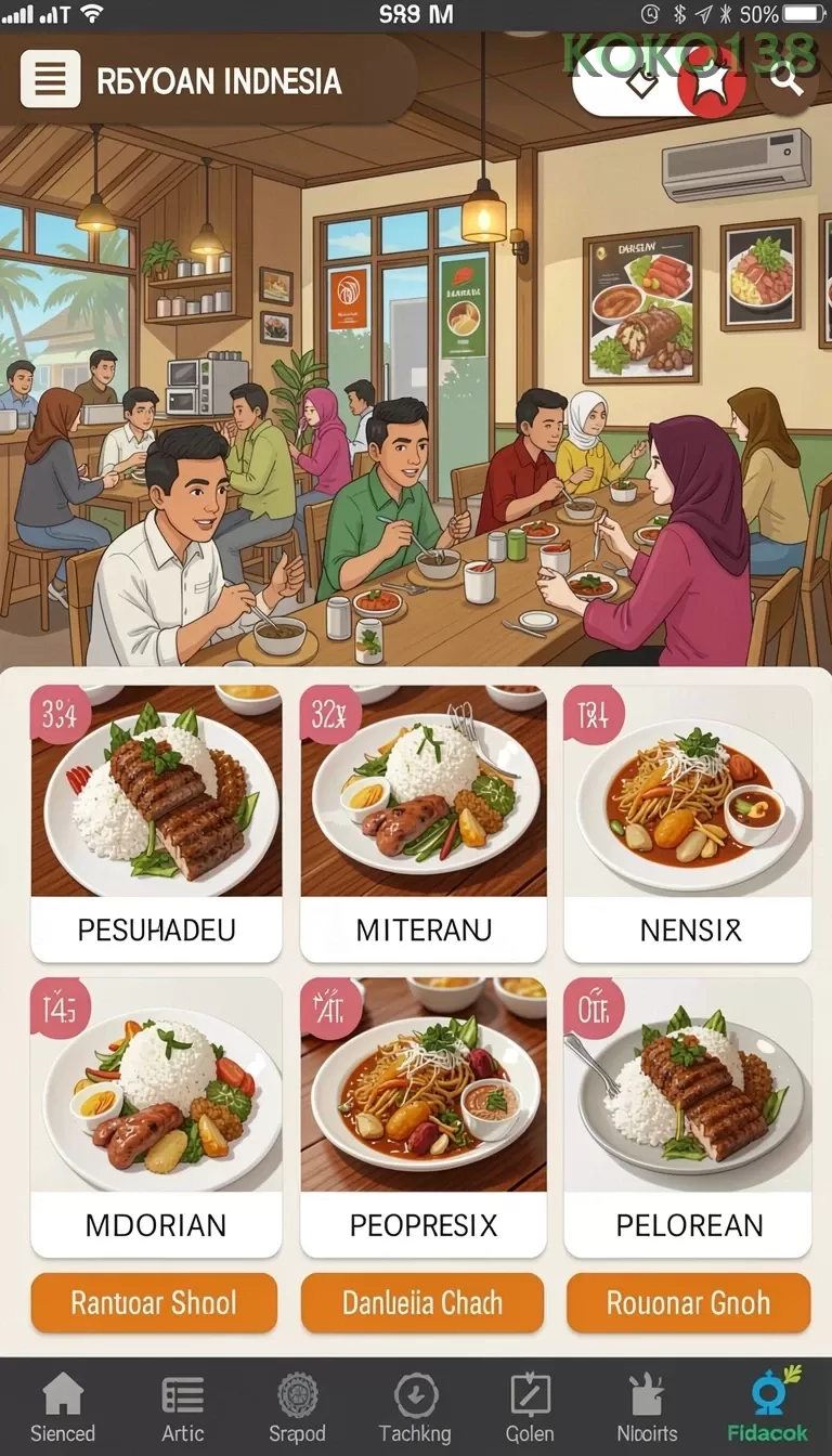 Cuplikan layar FYPTOTO — menu navigasi